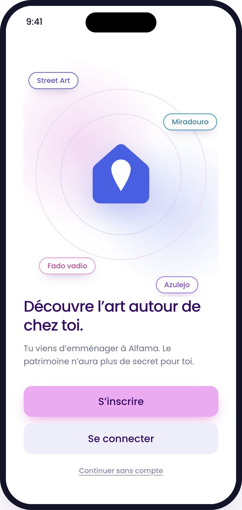 Zeyo welcome screen
